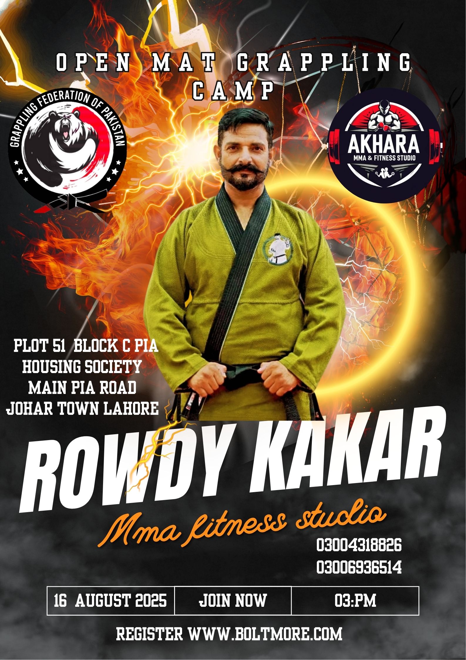 Open mat grappling camp